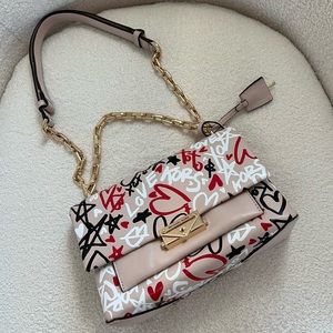 Michael Kors cece graffiti print leather bag